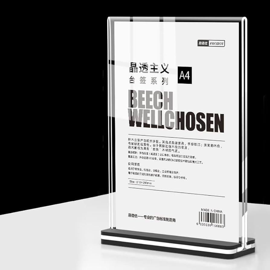 momochan.　703030サイドアクリル　オプションお写真2枚目掲載 Amazon.co.jp: サインホルダー 2個セット A4判 縦 ポップ